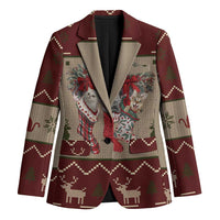 Cat And Sock Christmas Blazer Xmas Holiday Patterns - Wonder Print Shop