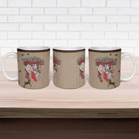 Cat And Sock Christmas Ceramic Mug Xmas Holiday Patterns - Wonder Print Shop
