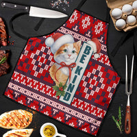 Cat Be Kind Christmas Apron Xmas Holiday Patterns - Wonder Print Shop