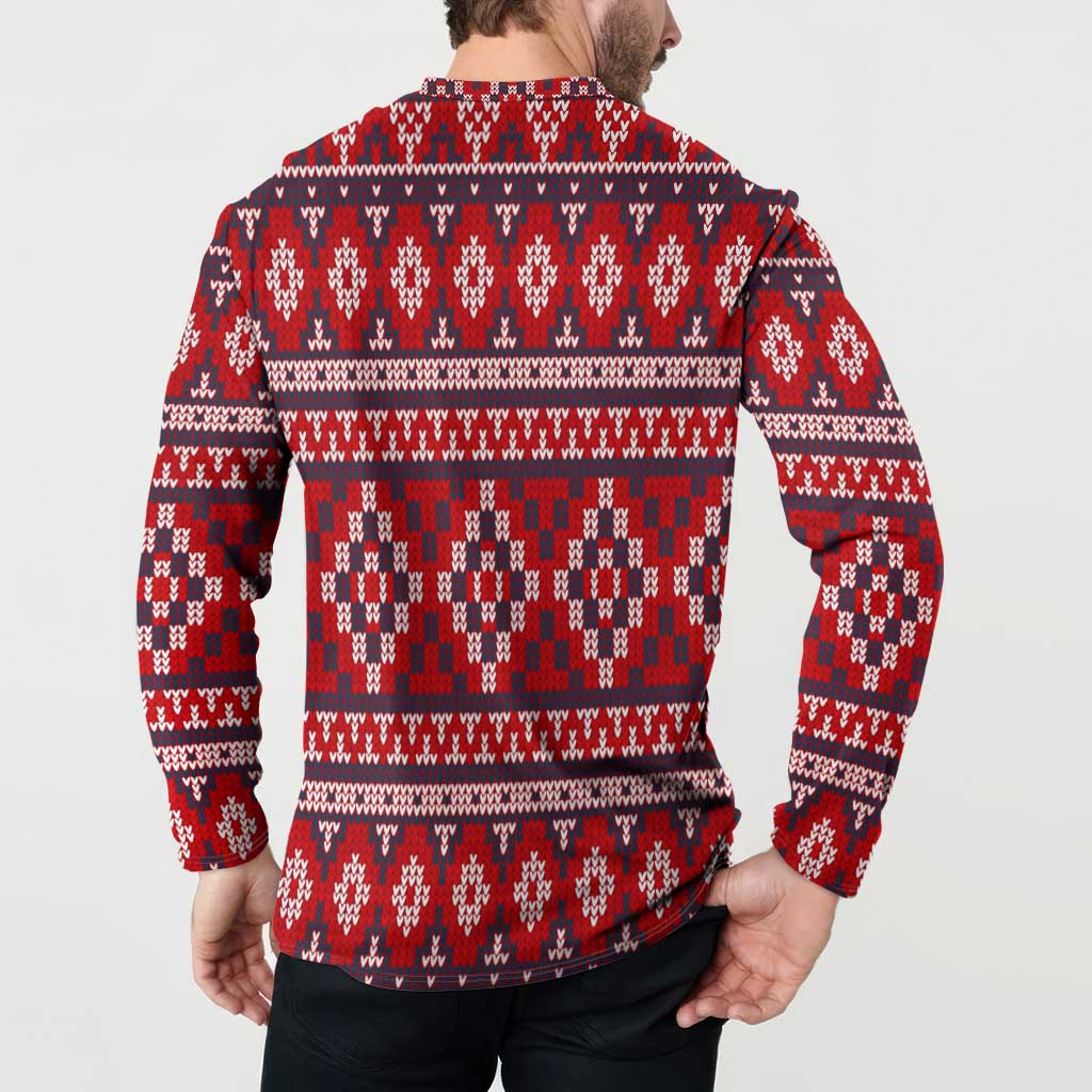 Cat Be Kind Christmas Button Sweatshirt Xmas Holiday Patterns - Wonder Print Shop