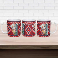 Cat Be Kind Christmas Ceramic Mug Xmas Holiday Patterns - Wonder Print Shop
