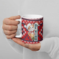 Cat Be Kind Christmas Ceramic Mug Xmas Holiday Patterns - Wonder Print Shop