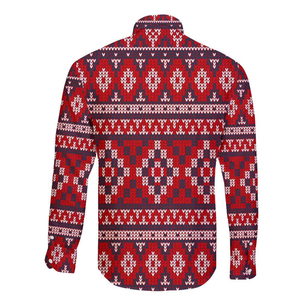 Cat Be Kind Christmas Long Sleeve Button Shirt Xmas Holiday Patterns - Wonder Print Shop