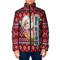 Cat Be Kind Christmas Padded Jacket Xmas Holiday Patterns - Wonder Print Shop