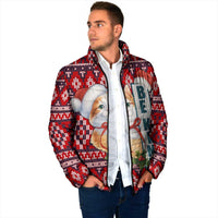 Cat Be Kind Christmas Padded Jacket Xmas Holiday Patterns - Wonder Print Shop