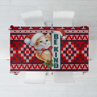 Cat Be Kind Christmas Tablecloth Xmas Holiday Patterns - Wonder Print Shop
