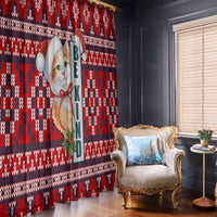 Cat Be Kind Christmas Window Curtain Xmas Holiday Patterns - Wonder Print Shop