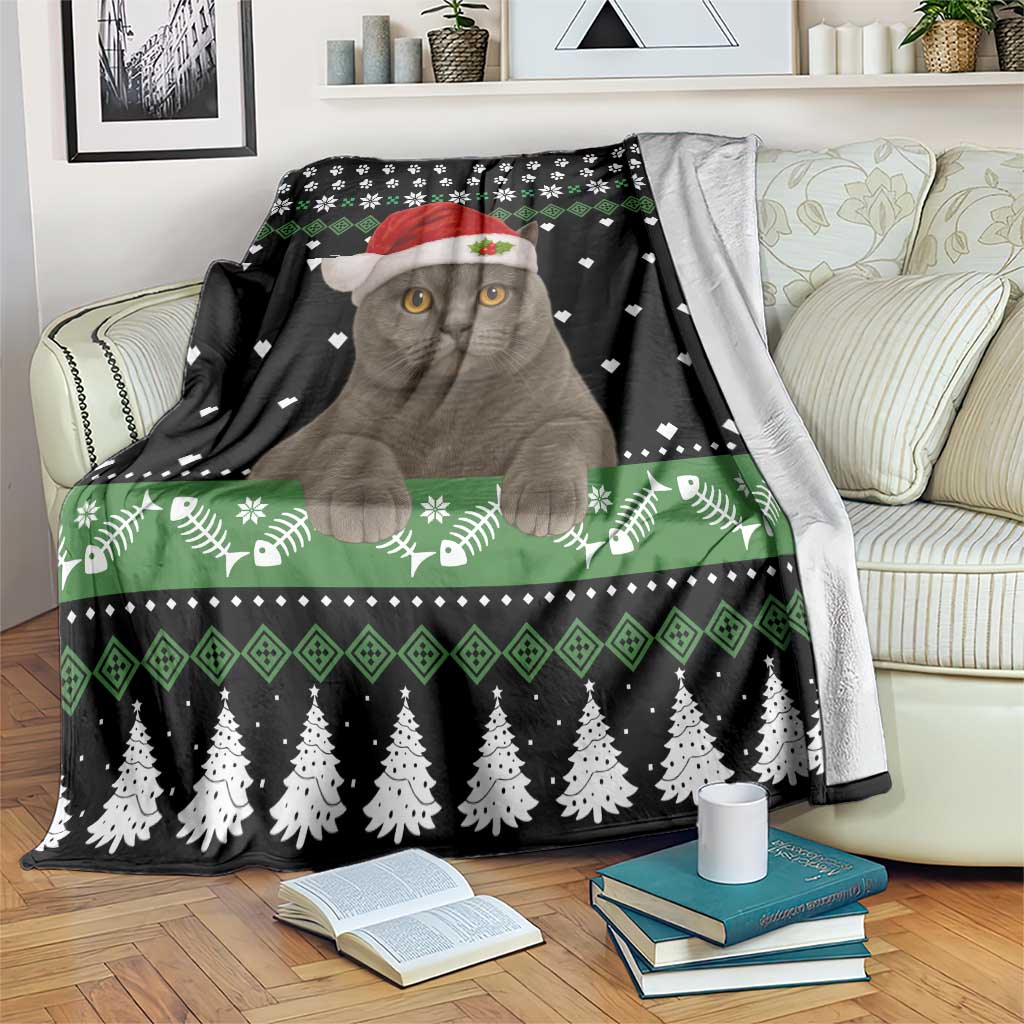 Cat Be Nice Christmas Blanket Xmas Holiday Patterns - Wonder Print Shop
