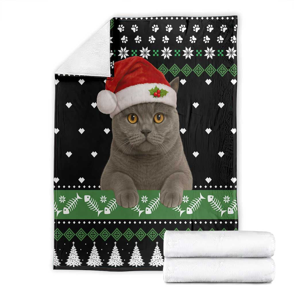 Cat Be Nice Christmas Blanket Xmas Holiday Patterns - Wonder Print Shop
