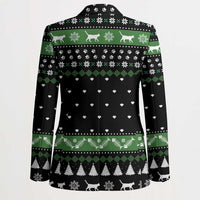 Cat Be Nice Christmas Blazer Xmas Holiday Patterns - Wonder Print Shop