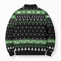 Cat Be Nice Christmas Bomber Puffer Jacket Xmas Holiday Patterns - Wonder Print Shop