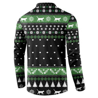 Cat Be Nice Christmas Button Sweatshirt Xmas Holiday Patterns - Wonder Print Shop