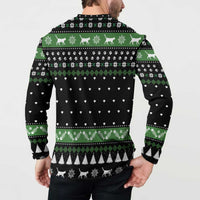 Cat Be Nice Christmas Button Sweatshirt Xmas Holiday Patterns - Wonder Print Shop