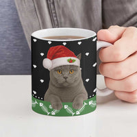 Cat Be Nice Christmas Ceramic Mug Xmas Holiday Patterns - Wonder Print Shop