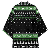 Cat Be Nice Christmas Kimono Xmas Holiday Patterns - Wonder Print Shop