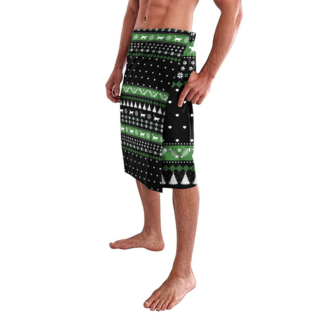Cat Be Nice Christmas Lavalava Xmas Holiday Patterns - Wonder Print Shop