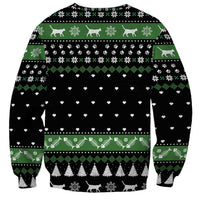 Cat Be Nice Christmas Sweatshirt Xmas Holiday Patterns - Wonder Print Shop