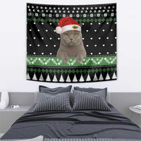 Cat Be Nice Christmas Tapestry Xmas Holiday Patterns - Wonder Print Shop