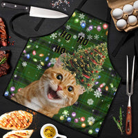 Cat Christmas Tree Apron Xmas Holiday Patterns - Wonder Print Shop