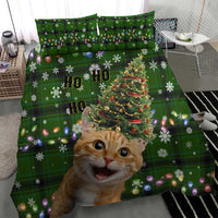 Cat Christmas Tree Bedding Set Xmas Holiday Patterns - Wonder Print Shop