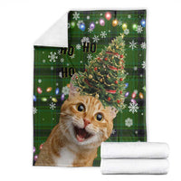 Cat Christmas Tree Blanket Xmas Holiday Patterns - Wonder Print Shop