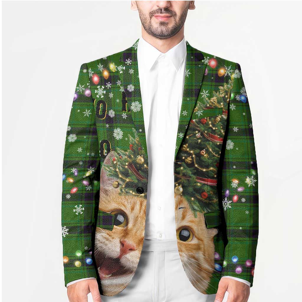 Cat Christmas Tree Blazer Xmas Holiday Patterns - Wonder Print Shop