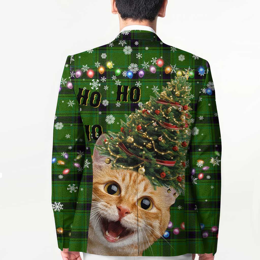 Cat Christmas Tree Blazer Xmas Holiday Patterns - Wonder Print Shop
