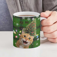 Cat Christmas Tree Ceramic Mug Xmas Holiday Patterns - Wonder Print Shop