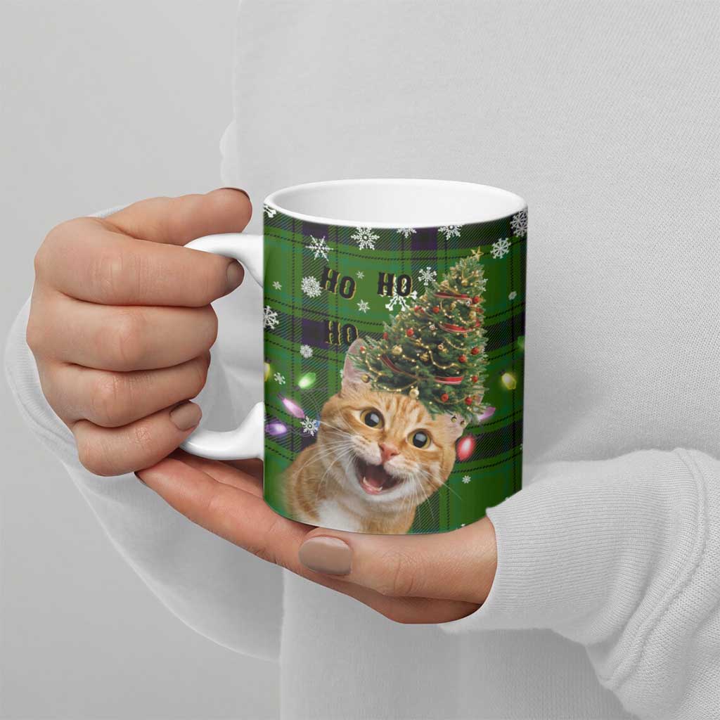 Cat Christmas Tree Ceramic Mug Xmas Holiday Patterns - Wonder Print Shop