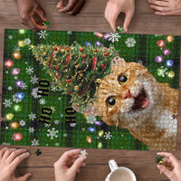 Cat Christmas Tree Puzzle Xmas Holiday Patterns - Wonder Print Shop