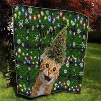 Cat Christmas Tree Quilt Xmas Holiday Patterns - Wonder Print Shop