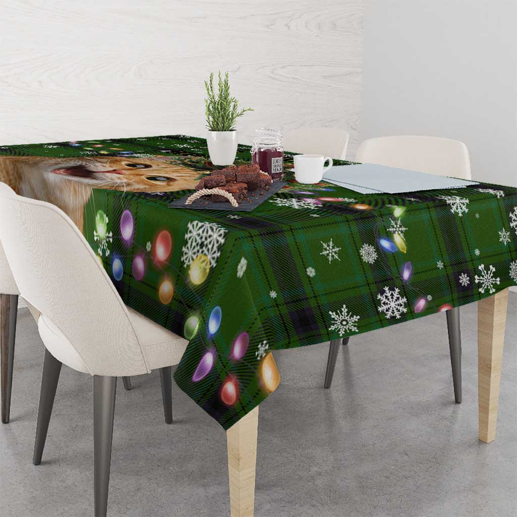 Cat Christmas Tree Tablecloth Xmas Holiday Patterns - Wonder Print Shop