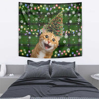 Cat Christmas Tree Tapestry Xmas Holiday Patterns - Wonder Print Shop