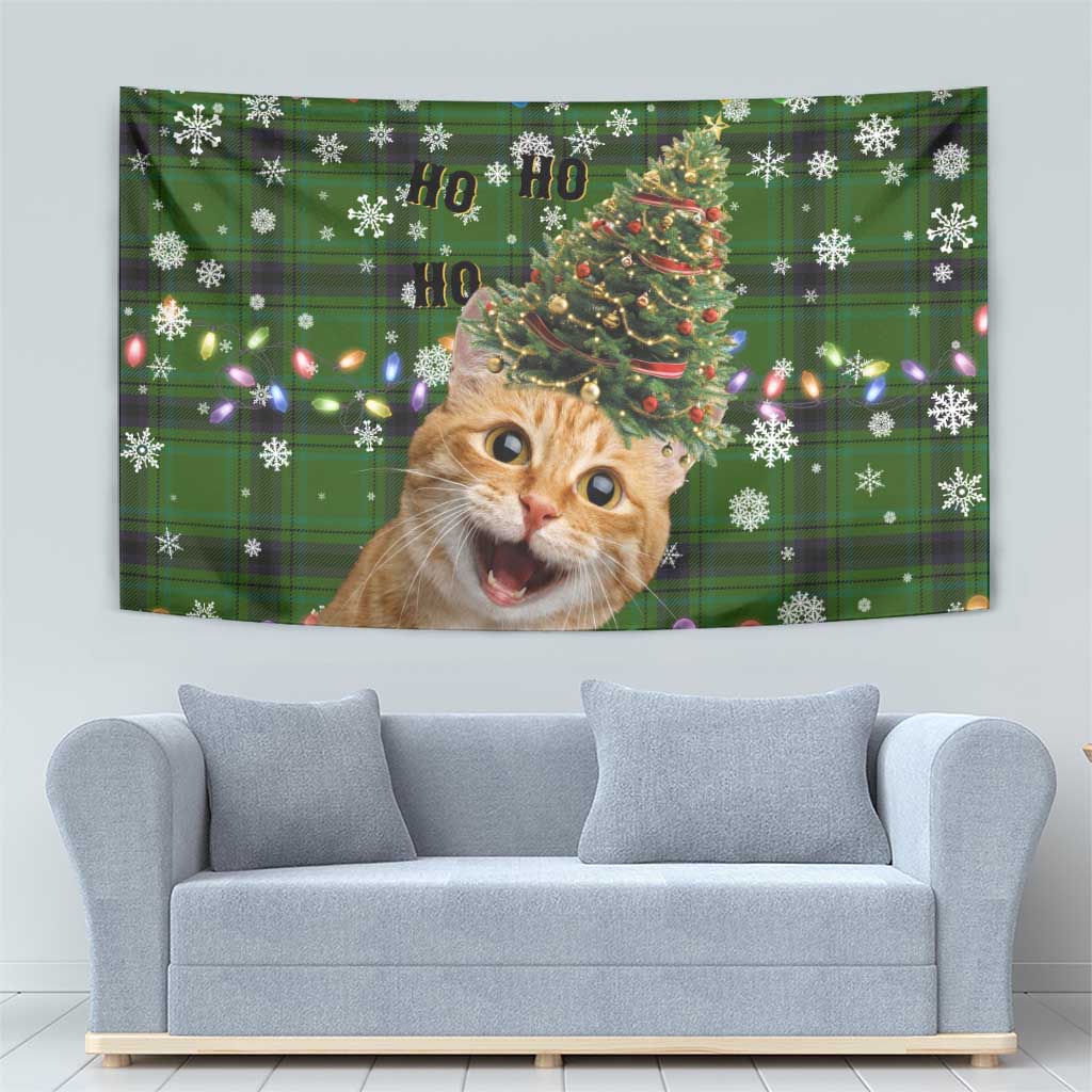 Cat Christmas Tree Tapestry Xmas Holiday Patterns - Wonder Print Shop