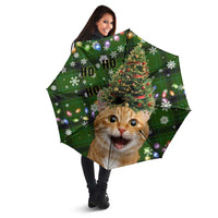 Cat Christmas Tree Umbrella Xmas Holiday Patterns - Wonder Print Shop