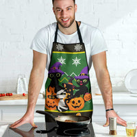 Cat Cute Witcher Noel Christmas Apron Xmas Holiday Patterns - Wonder Print Shop