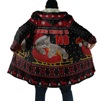 Cat Dashing Through The No Christmas Cloak Xmas Holiday Patterns - Wonder Print Shop