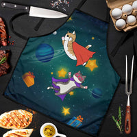 Cat Galaxy Christmas Apron Xmas Holiday Patterns - Wonder Print Shop