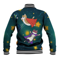 Cat Galaxy Christmas Baseball Jacket Xmas Holiday Patterns - Wonder Print Shop