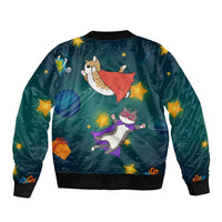 Cat Galaxy Christmas Bomber Jacket Xmas Holiday Patterns - Wonder Print Shop