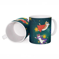 Cat Galaxy Christmas Ceramic Mug Xmas Holiday Patterns - Wonder Print Shop