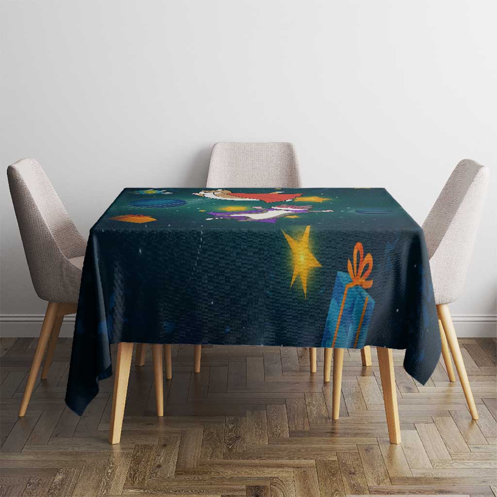 Cat Galaxy Christmas Tablecloth Xmas Holiday Patterns - Wonder Print Shop