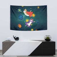 Cat Galaxy Christmas Tapestry Xmas Holiday Patterns - Wonder Print Shop