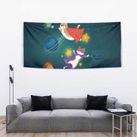 Cat Galaxy Christmas Tapestry Xmas Holiday Patterns - Wonder Print Shop