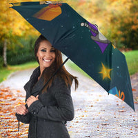 Cat Galaxy Christmas Umbrella Xmas Holiday Patterns - Wonder Print Shop