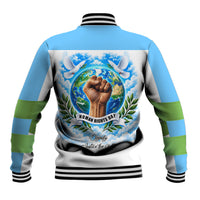Human Rights Day Baseball Jacket Peace Dove Raised Fist - Dignity And Justice