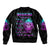 Warning Kinda Crazy Skull Bomber Jacket - Wonder Print Shop