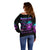 Warning Kinda Crazy Skull Off Shoulder Sweater - Wonder Print Shop