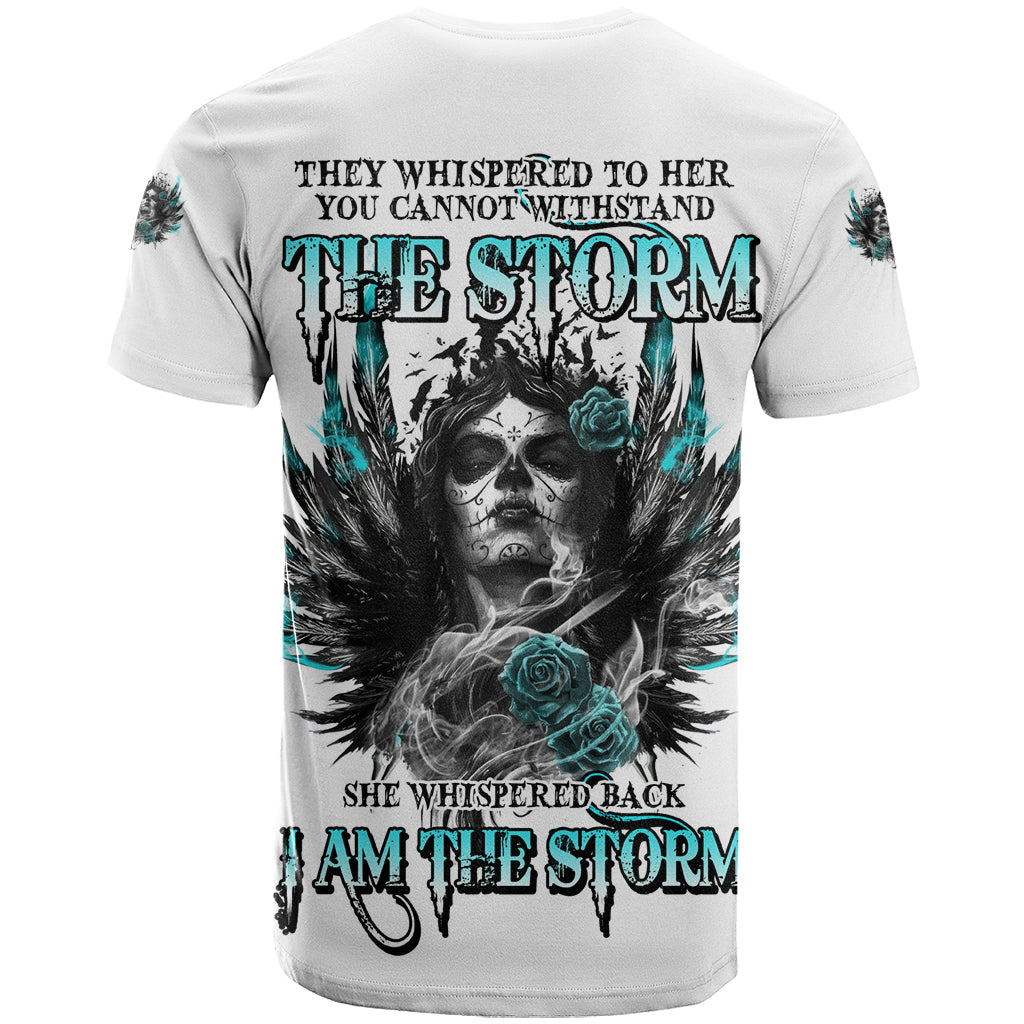 I Am The Storm Sugar Skull T Shirt - Wonder Print Shop