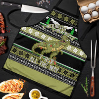 Christmas T Rex Tree Apron Xmas Holiday Patterns - Wonder Print Shop